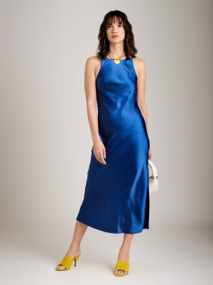 Aneesha Satin Bias Dress