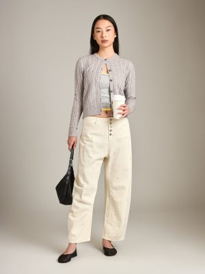 Yumi Pointelle Cardigan