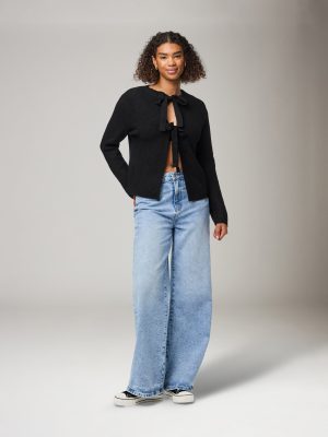 Silly Reversible Tie Cardigan